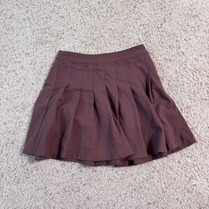 Hollister Brown Ultra High-Rise Pleated Mini Skirt Size S Small